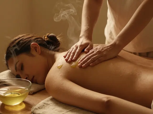 Teplé vs studené oleje při tantrické masáži: Jak správně vybrat teplotu pro hluboké spojení