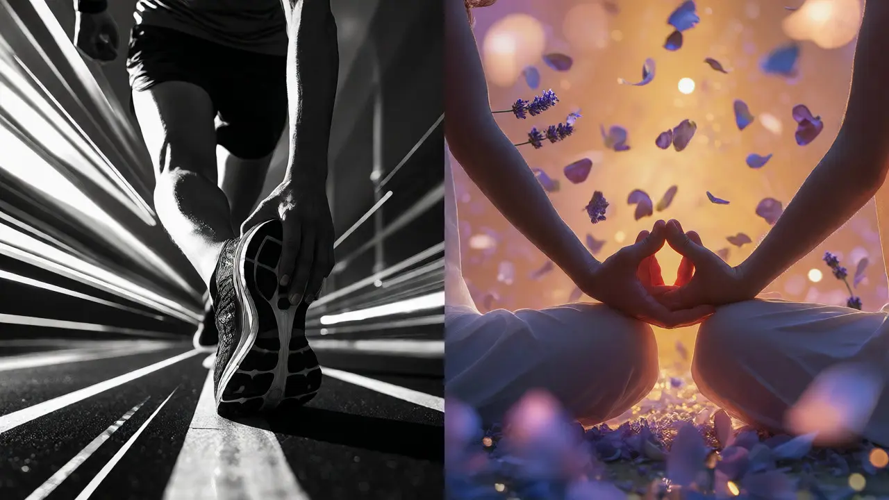 Konceptuální rozdělení mezi sportovní regenerací a tantrickým propojením